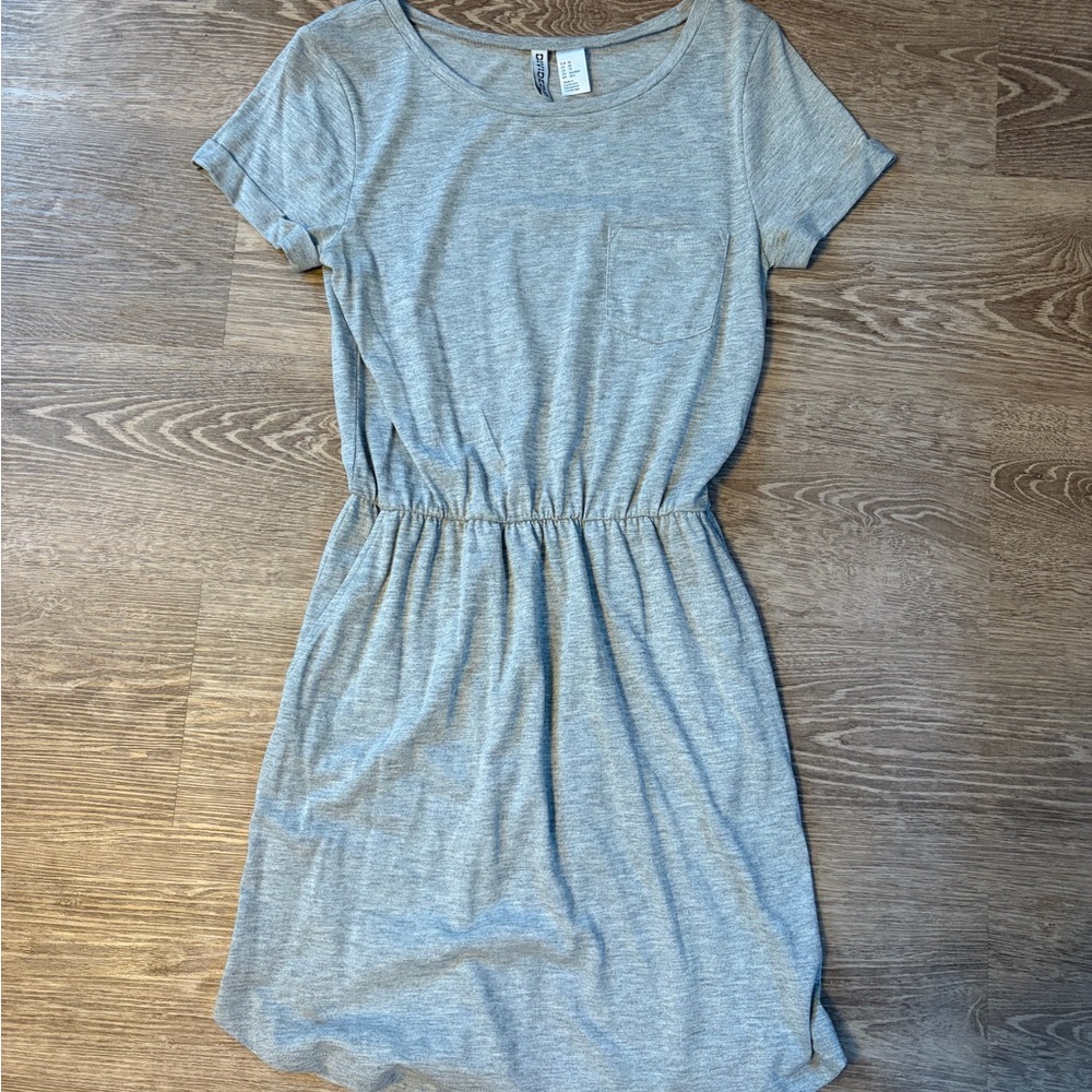 H&M Light Gray Mini Dress
